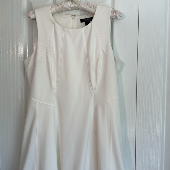 White House Black Market Size 14P White
Sleeveless Lined Fit & Flare Dress - Picture 8 of 8